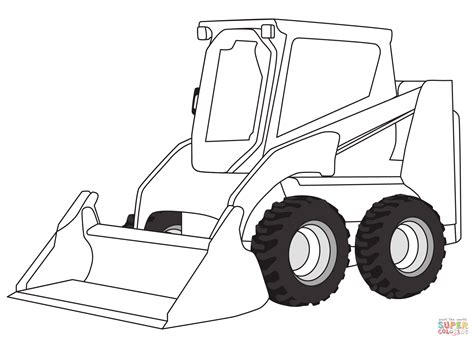 skid steer coloring page printable|free printable caterpillar coloring pages.